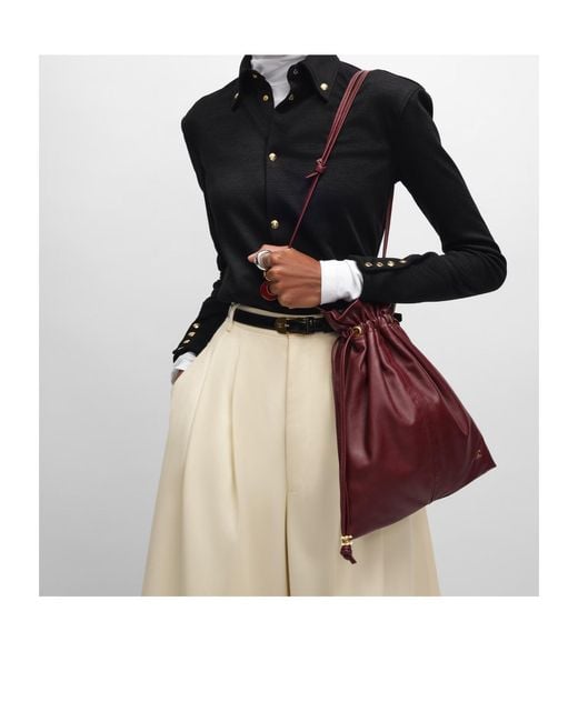 Céline Red Small Crystal Pouch
