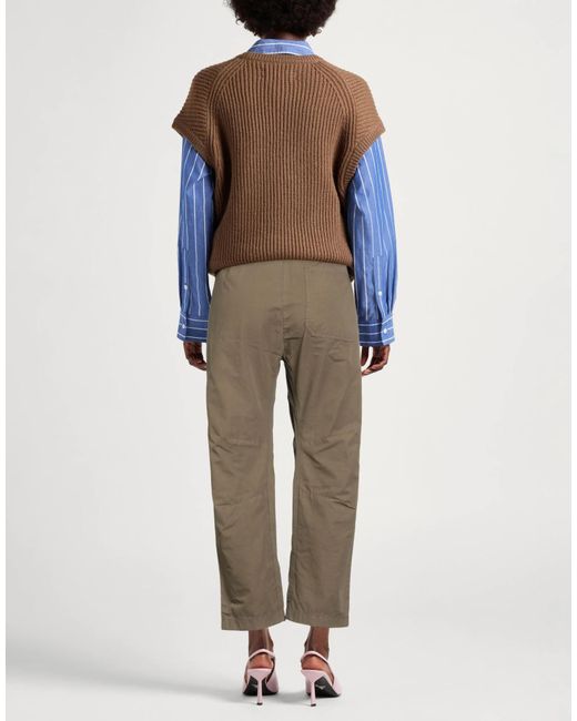 Rag & Bone Gray Solid Straight-Leg Trousers