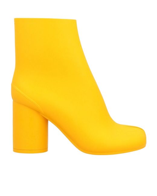 Maison Margiela Yellow Minimalist Ankle Boots