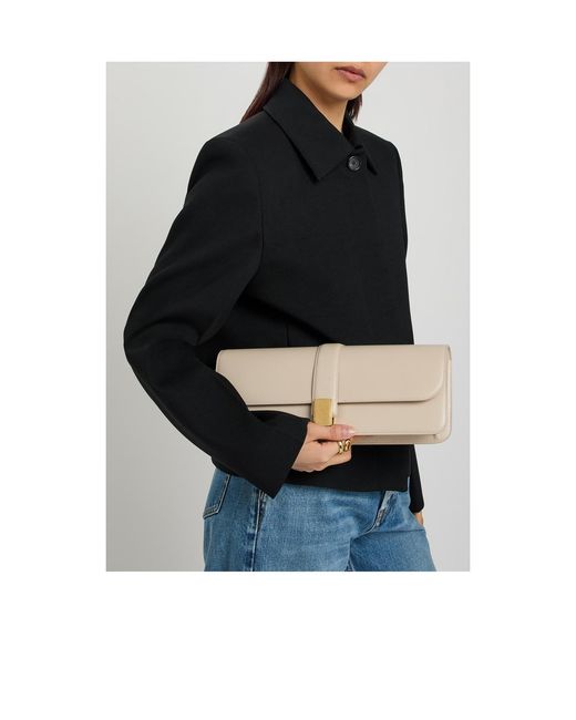 Khaite Natural Blake Leather Clutch