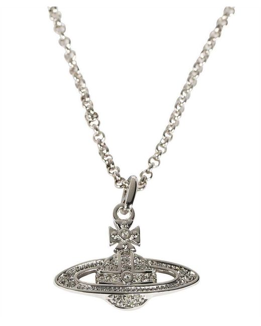 Vivienne Westwood White Logo Necklace
