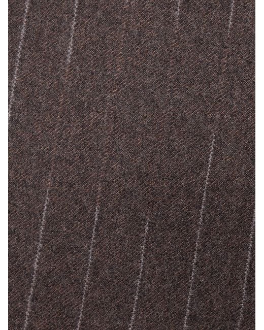 The Elder Statesman Brown Striped Straight-Leg Pants
