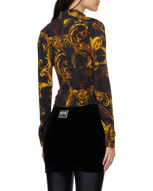 Versace Jeans Black Watercolour Couture Shirt