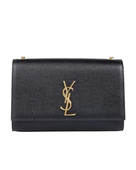 Saint Laurent Black Kate Medium Shoulder Bag