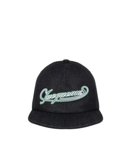 Jacquemus Black La Casquette Logo Embroidered Baseball Cap