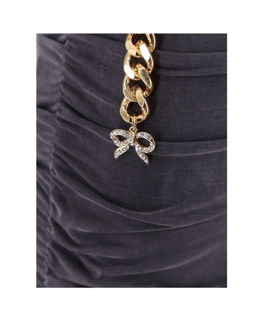 Elisabetta Franchi Blue Bralette Jersey Dress