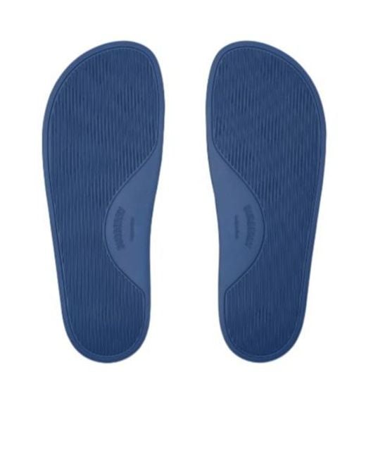 Burberry Blue Logo Detailed Slides for men