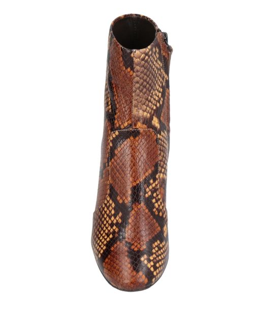 Tory Burch Brown Multi-Colored Leather Boots