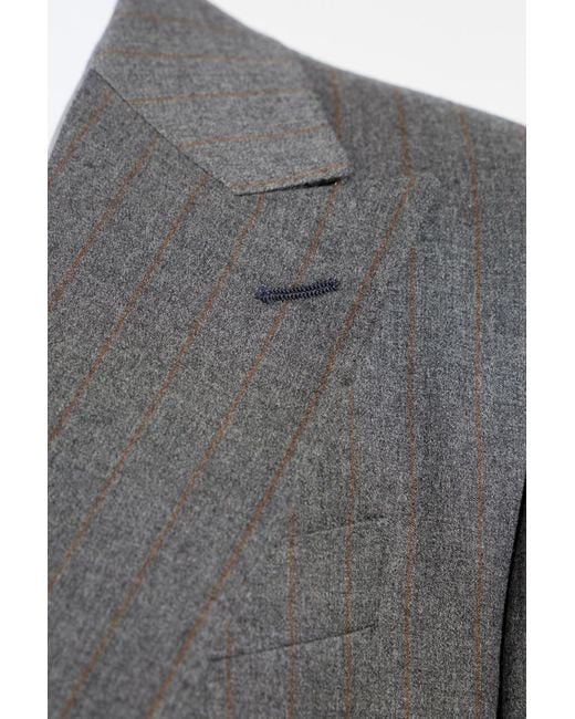 Dolce & Gabbana Gray Single Breasted Tailored Blazer for men