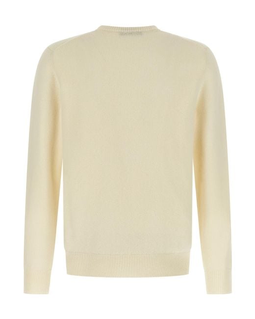 Zanone White Crewneck Knitted Jumper for men