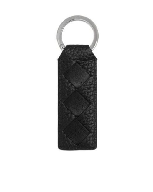 Bottega Veneta Black Tab Key Ring for men