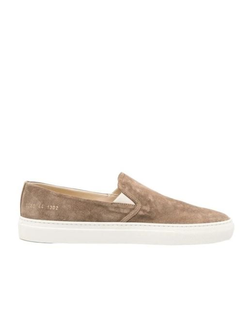 Common Projects Brown Low-Top Minimalist Sneakers for men