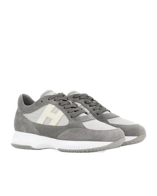 Hogan Gray Interactive Sneakers for men