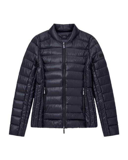 ARMANI EXCHANGE Blue Zip Padded Coat