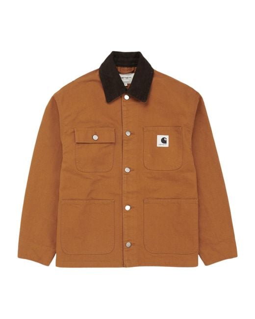 Carhartt Brown Long-Sleeved Work Jacket