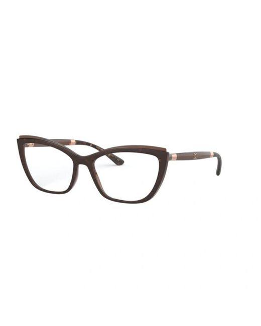 Dolce & Gabbana White Cat-Eye Profile Flat Mirror