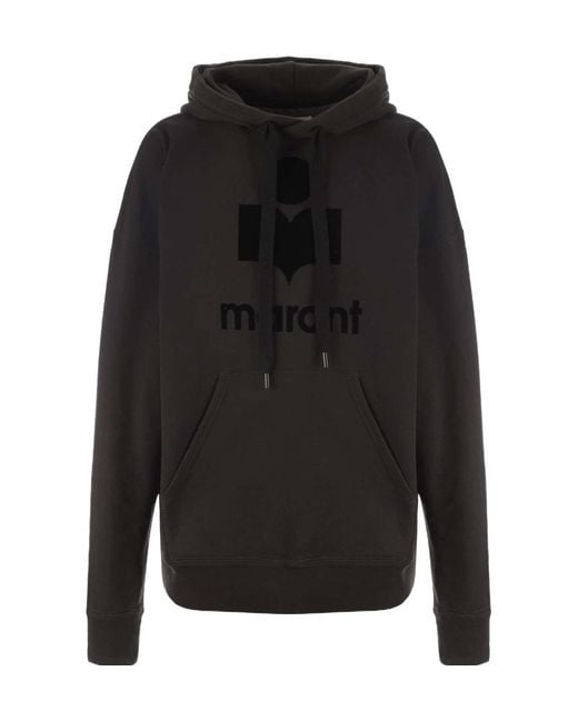 Isabel Marant Black Isabel Marant Étoile Mansel Logo Printed Hoodie