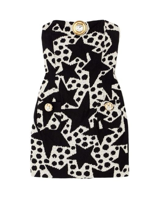 Area Black Polka Dot Pattern Dress