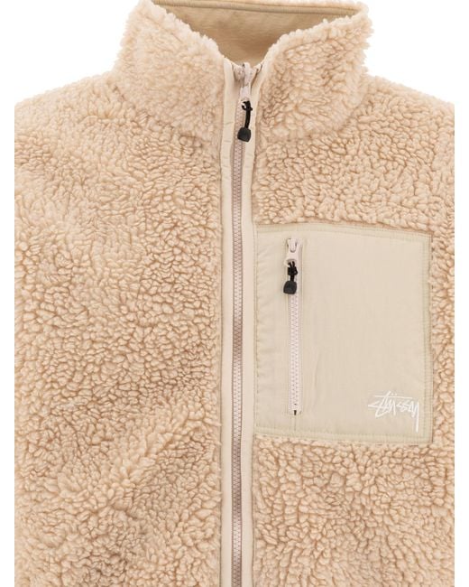 Stussy Natural Stüssy Fleece Jacket for men