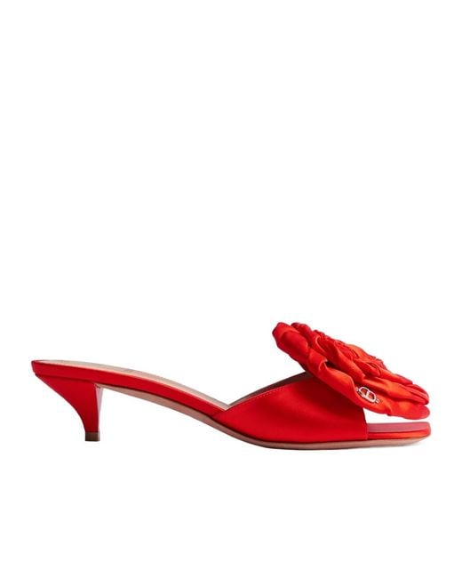 Dior Red Aurore Heeled Sandal