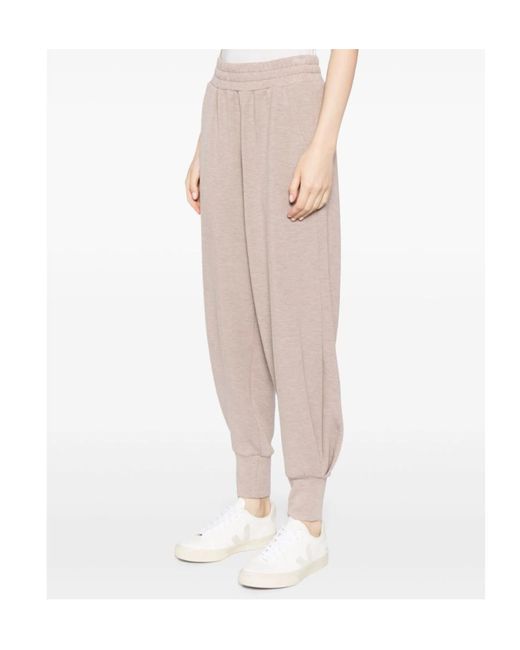Varley Gray Mélange-Effect Tapered Trousers
