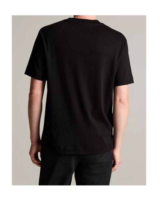 Vince Black Peached Cotton Jersey T-Shirt for men