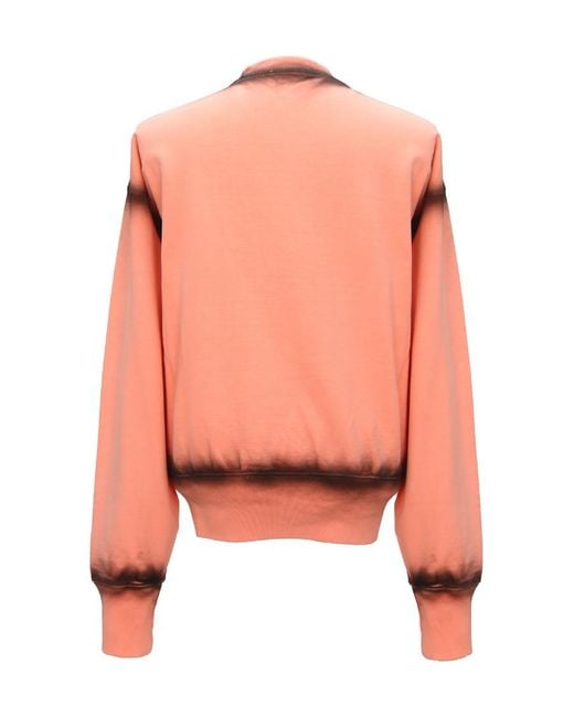 we11done Pink Logo-Print Long-Sleeve Sweatshirt for men