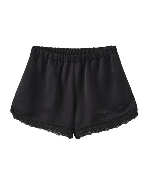 Marissa Chiara Black Elastic Waist Shorts