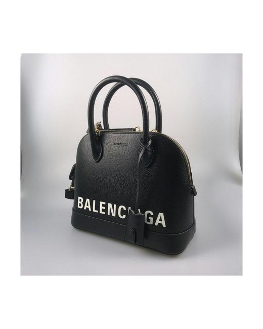 Balenciaga Black Ville Small Top Handle Handbag