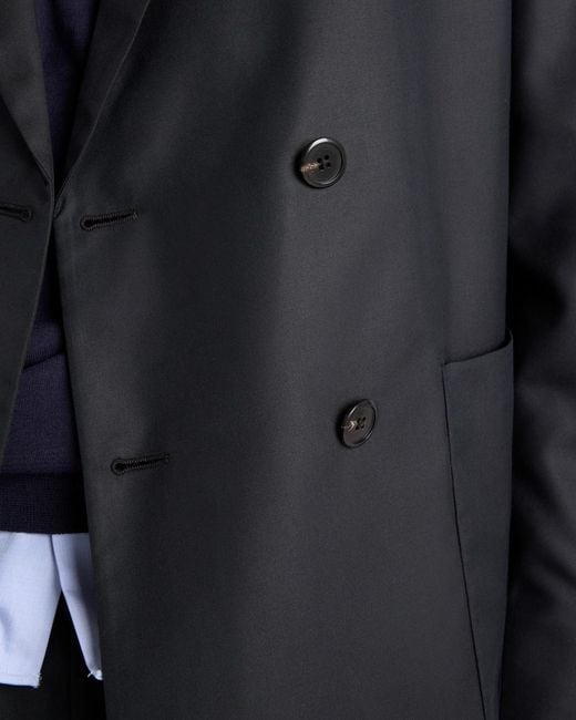 Prada Black Double-Breasted Silk Jacket for men