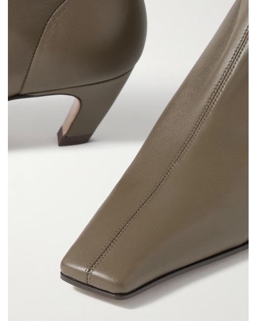Khaite Brown Arizona Ankle Boots