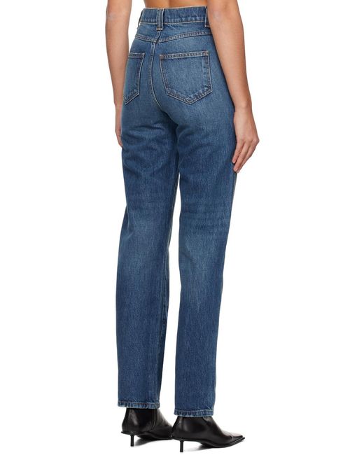 Khaite Blue Albi High-Waist Jeans