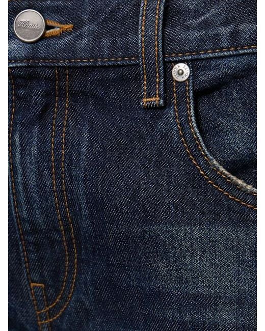 Khaite Blue Kerrie Mid Rise Straight Jeans