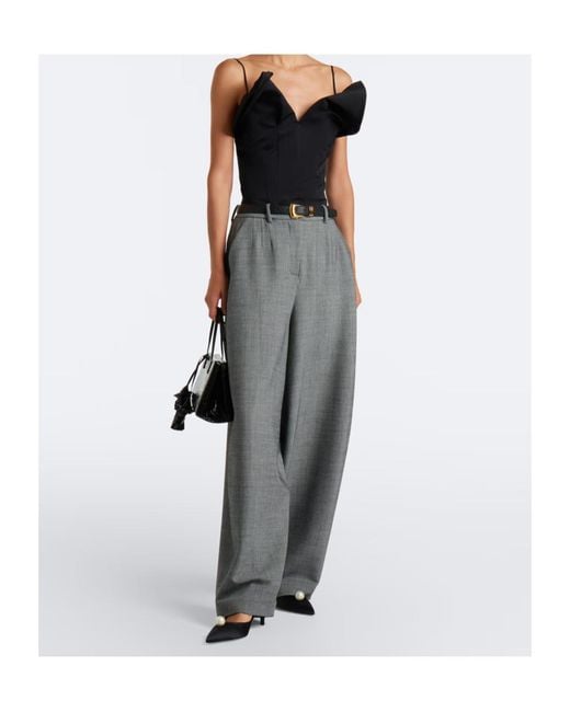 Magda Butrym Black Cotton And Silk Top