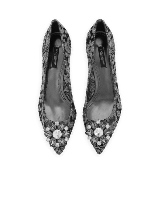 Dolce & Gabbana Gray Pointed High Heels