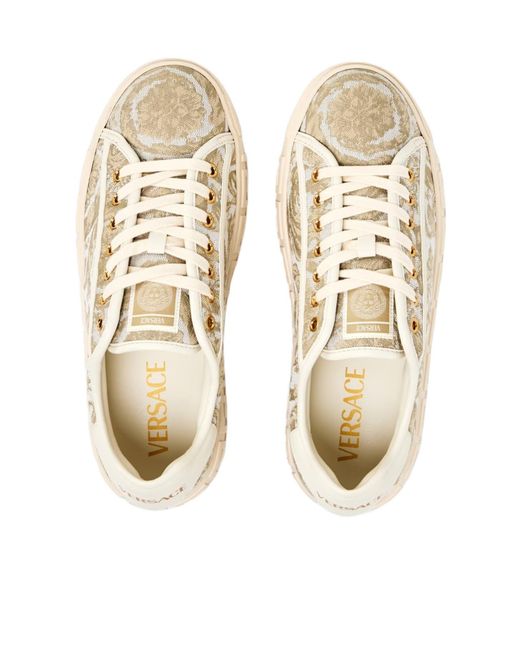 Versace Natural Pattern Low-Top Trainers