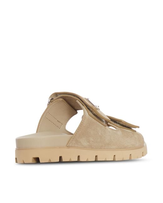 Prada White Suede Band Sandals for men