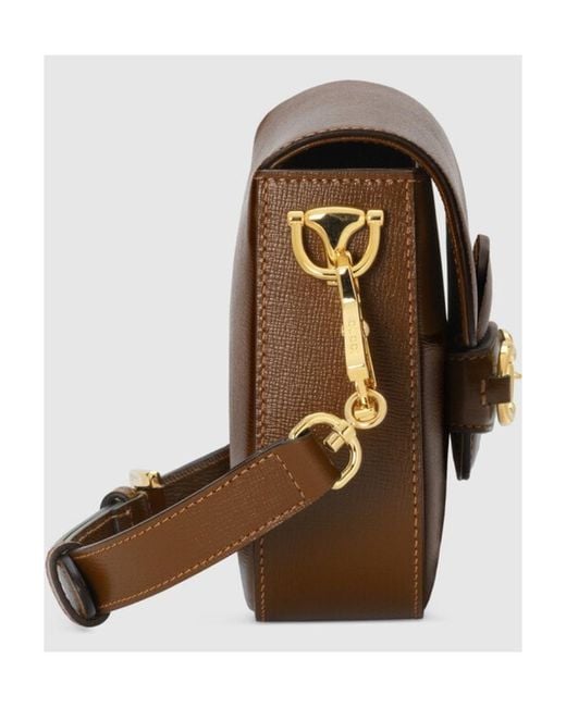 Gucci Brown Horsebit 1955 Mini Crossbody Bag