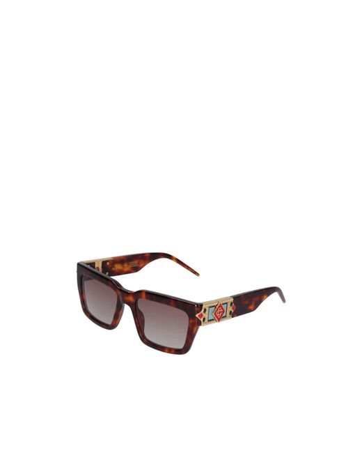 Casablanca Gray Geometric Frame Sunglasses for men