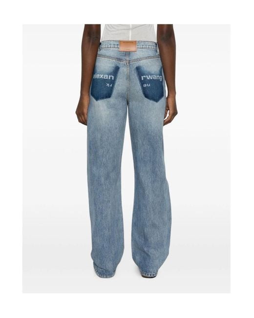 Alexander Wang Blue Belt-Loop Jeans