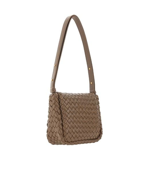 Bottega Veneta Brown Mini Cobble Shoulder Bag