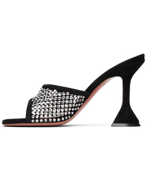 AMINA MUADDI White Lupita Crystal Net 95 Sandals