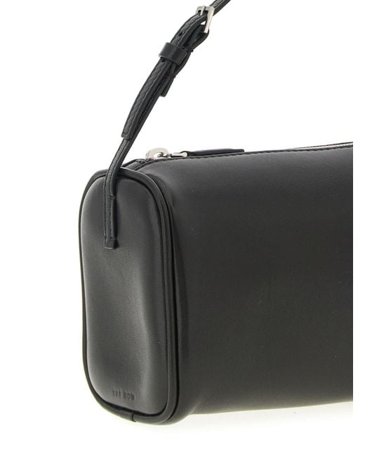 The Row Black Polished-Finish Tote Bag