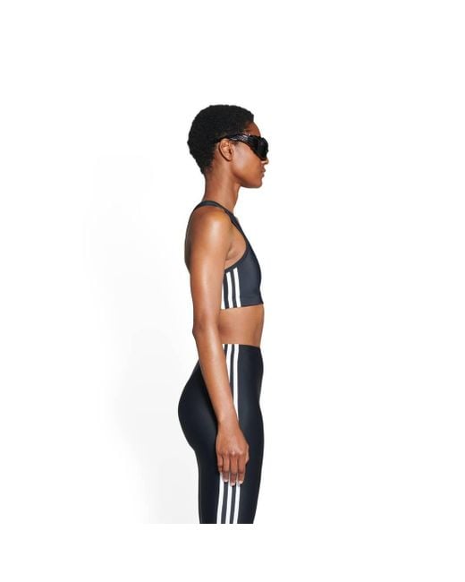 Balenciaga Black X Adidas Logo Printed Cropped Top