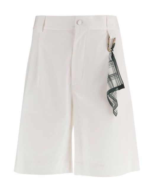 DARKPARK White Denis Shorts for men