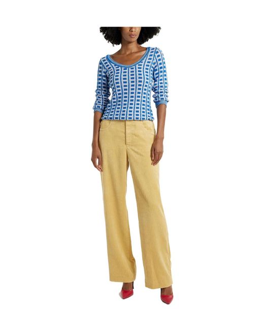 Isabel Marant Yellow Solid Color Casual Trousers