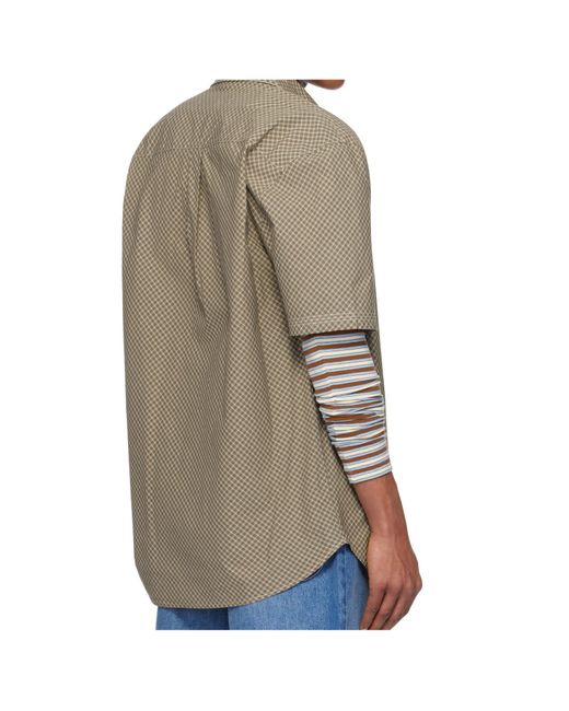 ERL Blue Short Sleeve Shirt for men