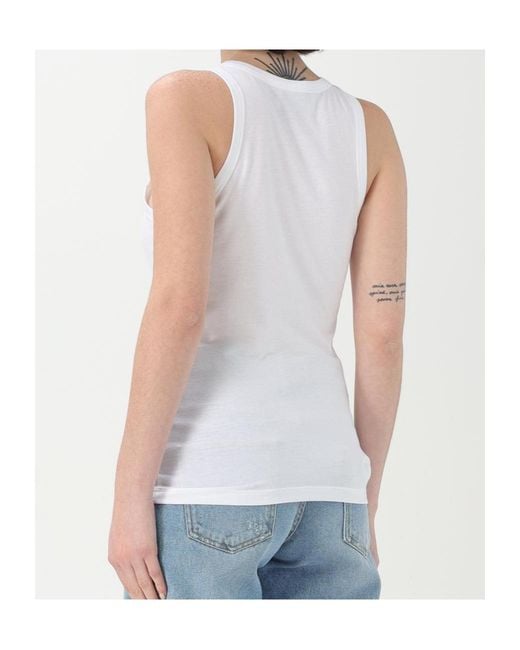 Coperni White Logo Detailed Sleeveless Tank Top