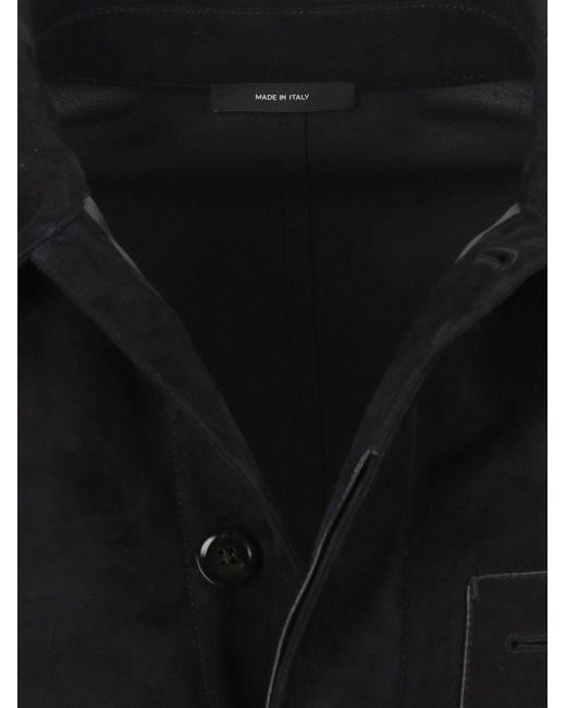 Tom Ford Black Buttoned Chore Jacket for men