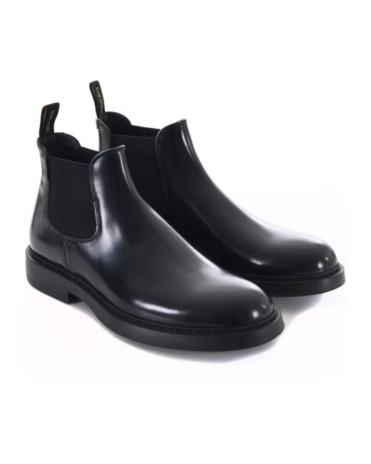Doucal's Black Beatles Ankle Boots for men